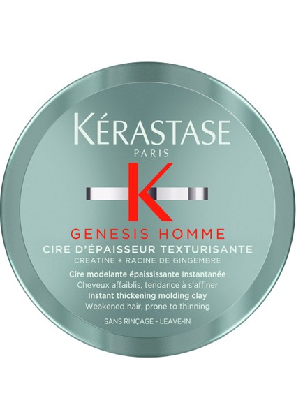 Genesis Homme Şekillendirici Wax 75 ml