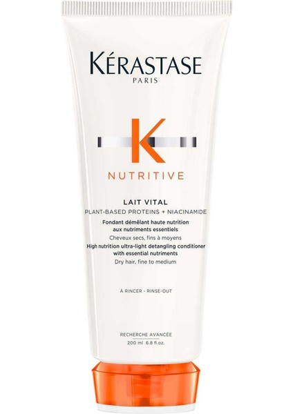 Nutritive Lait Vital Kuru Saçlar Için Saç Kremi 200 ml