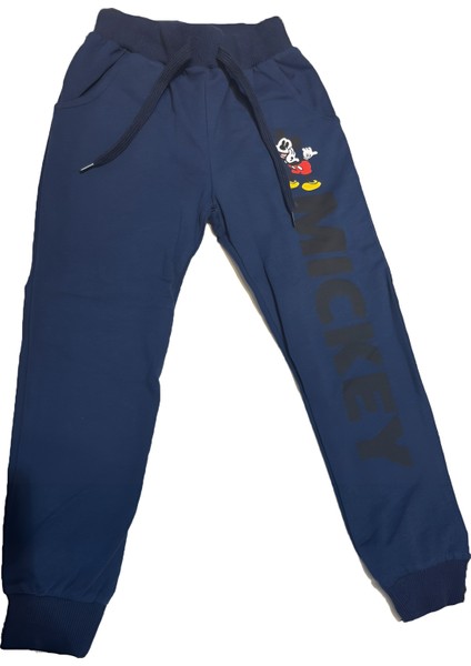 Mickey Mouse Baskılı Kırmızı-Lacivert Unisex Çocuk Pijama Takımı modelleri