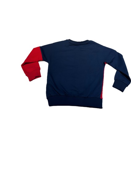 Mickey Mouse Baskılı Kırmızı-Lacivert Unisex Çocuk Pijama Takımı fırsatları