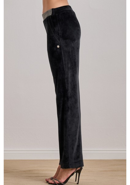 Günlük Giyim Siyah Kadife Pantolon modelleri