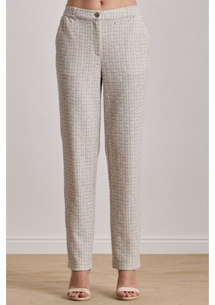 Bilekte Boy Ekru Örme Pantolon fırsatları