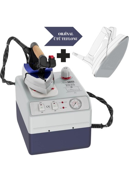 Spr Mn 2035 Süper Mini 3,5 Lt Buhar Kazanlı Ütü - Orijinal Alüminyum Ütü Teflonlu