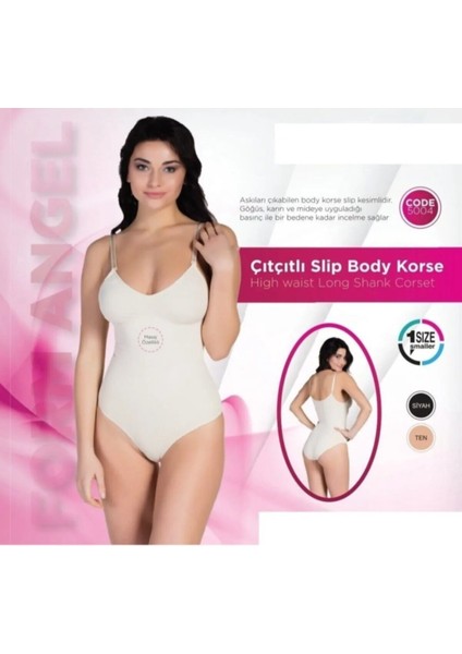 Form Angel Siyah Çıtçıtlı Slip Body KORSE(5004) modelleri