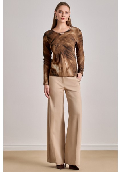 Cepli Bej Gabardin Pantolon