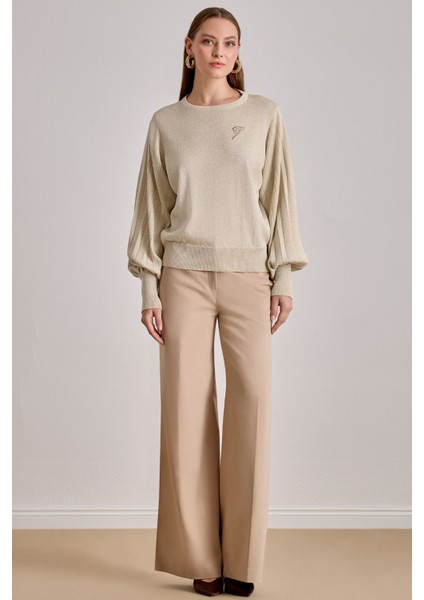 Cepli Bej Gabardin Pantolon