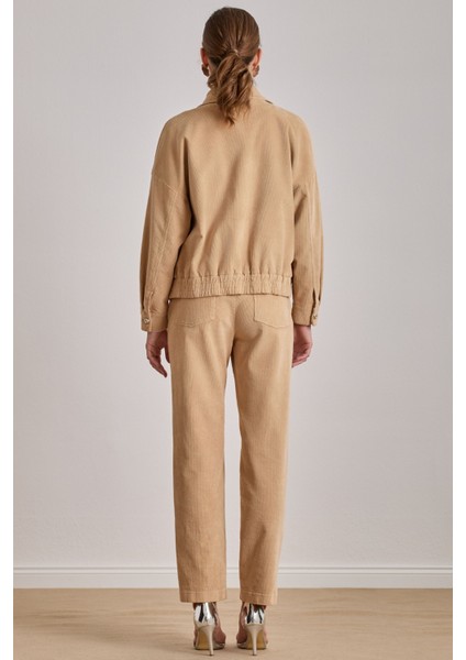 Günlük Giyim Bej Kadife Pantolon fiyatları