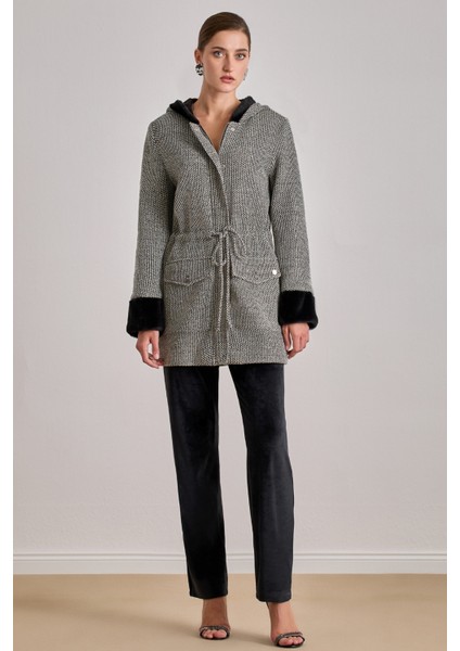 Günlük Giyim Siyah Kadife Pantolon