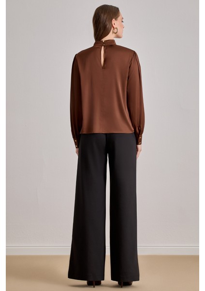 Cepli Siyah Gabardin Pantolon