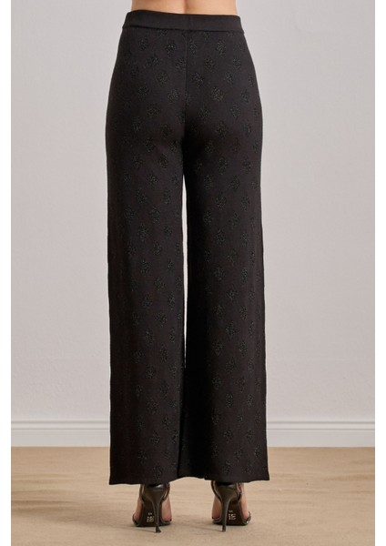 Günlük Giyim Siyah Triko Pantolon