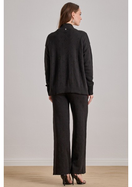 Günlük Giyim Siyah Triko Pantolon