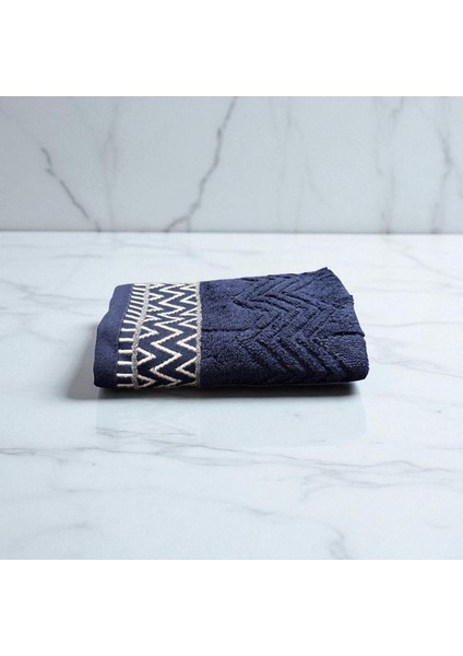 %100 Pamuk Zigzag El Havlusu (30X50 Cm)