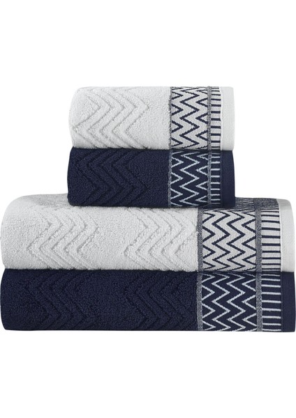 %100 Pamuk Zigzag El Havlusu (30X50 Cm) fırsatları