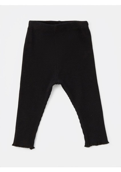 Lcw Baby Siyah H12 Bisiklet Yaka Minnie Mouse Baskılı Kız Bebek Sweatshirt ve Tayt 2'li Takım modelleri