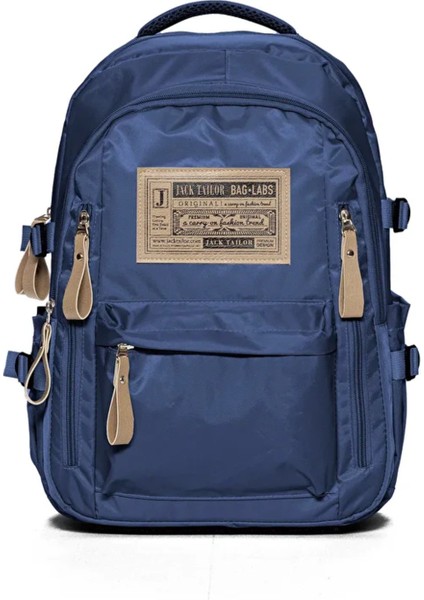 Tablet ve Laptop Bölmeli Çok Cepli Su Geçirmez Okul Çantası Lise ve Ortaokul