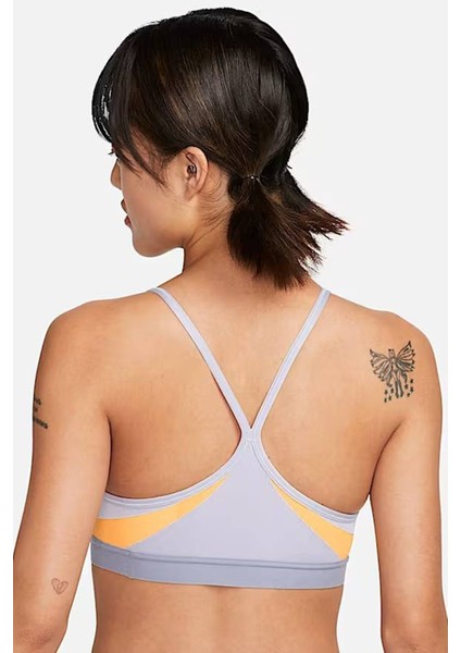 Dri Fit Indy V Neck Light Support Womens Bra Khaki Kadın Sporcu Sütyeni Lila-Sarı fiyatları