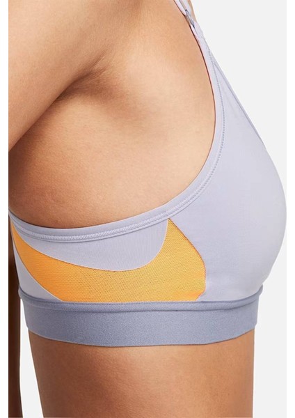 Dri Fit Indy V Neck Light Support Womens Bra Khaki Kadın Sporcu Sütyeni Lila-Sarı modelleri