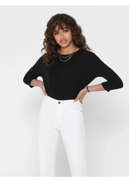 15157920 Genis Yaka Dirsek Kol Kadın Body - Siyah fiyatları