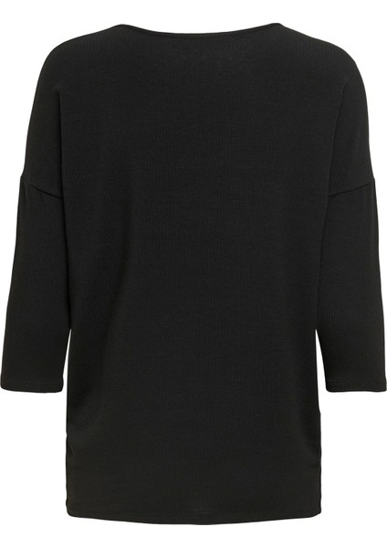 15157920 Genis Yaka Dirsek Kol Kadın Body - Siyah indirimleri