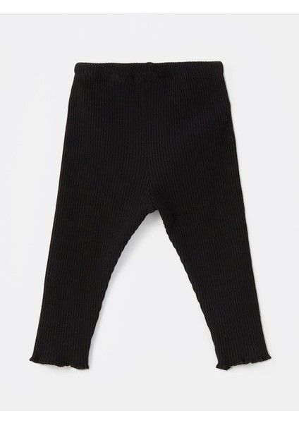 Lcw Baby Siyah H12 Bisiklet Yaka Minnie Mouse Baskılı Kız Bebek Sweatshirt ve Tayt 2'li Takım