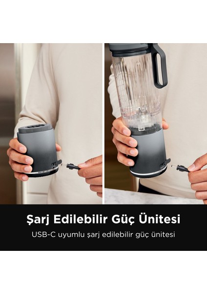 blast Max Taşınabilir Blender - Gri fırsatları