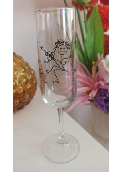 Vintage ''eros''desenli Dekoratif Flüt Kadeh & 21.5 cm fiyatları