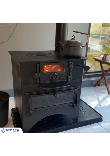 Camlı Kömür Kuzinesi Ay Model