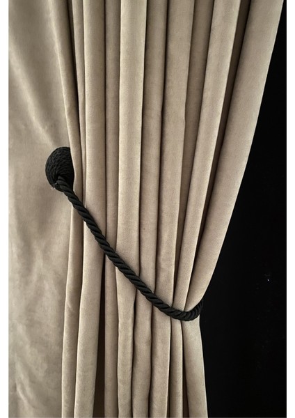 Tül ve Fon Perde Mıknatıslı Toplama Aparatı Perde Aksesuarı Siyah modelleri