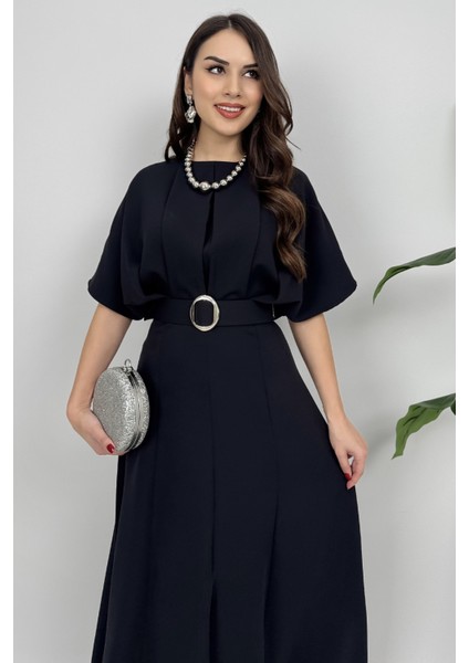 Alora Kadın Kemer Detaylı Şık Siyah Elbise – Özel Günler Için Zarafet fiyatları