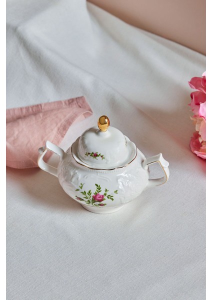 Vintage Rose Şekerlik 12 cm Krem indirimleri