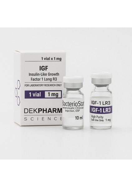 Dekpharma Igf-1 Lr3 1 Mg + Bakteriostatik Su | Insulin-Like Growth Factor