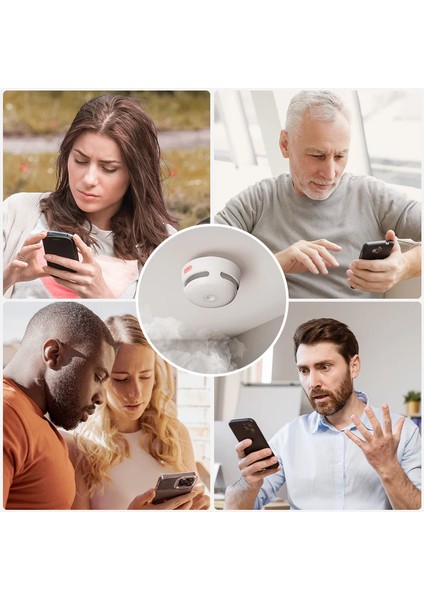 X-Sense Akıllı Duman Dedektörü (3x XS01-M + SBS50), SBS50 Baz Istasyonu Ile, Wi-Fi Duman Alarmı, X-Sense Ev Güvenlik Uygulaması ile Uyumlu, Kablosuz Bağlantılı Mini Yangın Alarmı, Model FS31