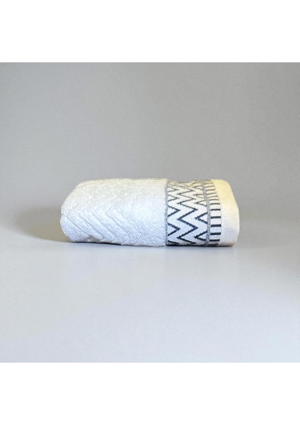 %100 Pamuk Zigzag El Havlusu (30X50 Cm)
