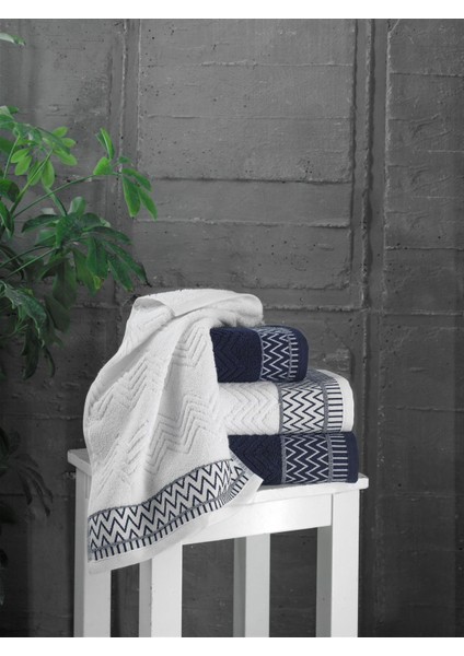 %100 Pamuk Zigzag El Havlusu (30X50 Cm) fırsatları