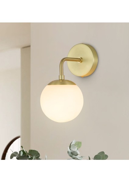 Eskitme Gold Modern Pilli Aplik – Beyaz Opal Cam, E27 Duy, 360° Işık Dağılımı, Tak Çalıştır Kolay Kurulum modelleri