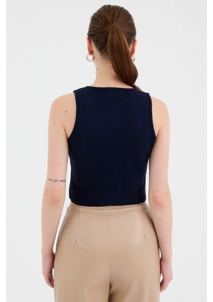 Laci Düğmeli Triko Kadın Yelek 2275 indirimleri