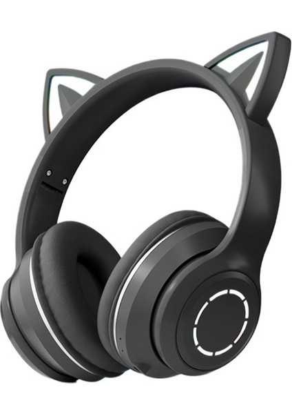 Kedi Kulaklı Işıklı Bluetooth Kulaklık Internet Ünlüleri Için Sevimli Canlı Yayın Ağır Bas Kulaklık Cep Telefonları Için (Yurt Dışından)