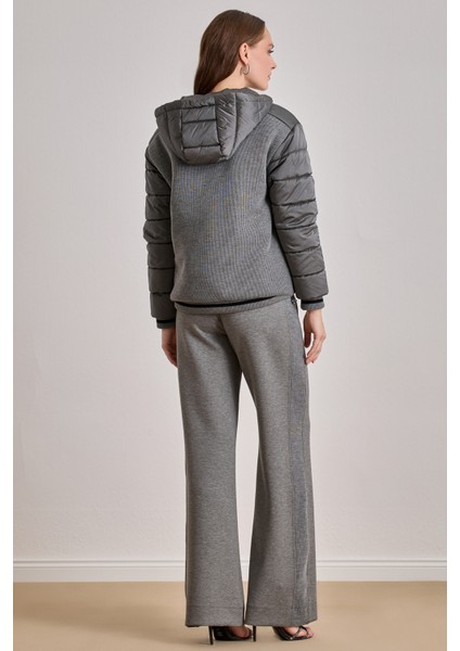 Günlük Giyim Gri Kapitoneli Mont fiyatları