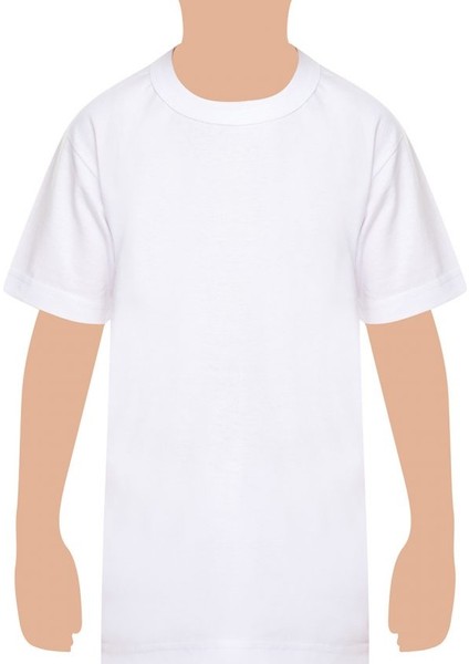 SEC0039 Seher Yıldızı Erkek Çocuk Sıfır Yaka Tişört Atlet Fanila 6'lı Eko Paket