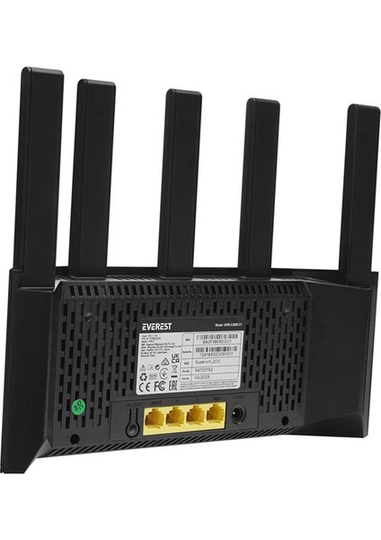 Everest EWR-X3000MBPS-V1 X3000MBPS Dualband 5*6dbi 1 Wan Port + 3 Lan Port Wi-Fi 6 Wisp+Ap+Repeater Destekli Kablosuz Wifi Router modelleri
