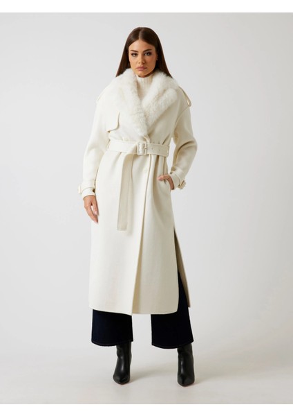 Ella Kadın Çok Renkli Yün Karışımlı Kaban 5BGL027125A-MCML