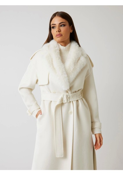 Ella Kadın Çok Renkli Yün Karışımlı Kaban 5BGL027125A-MCML fiyatları