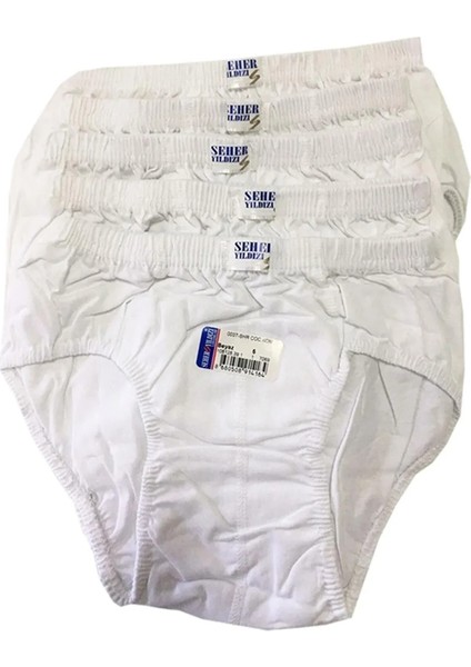 SEC0037 Seher Yıldızı Erkek Çocuk Kom Slip Külot 6'lı Eko Paket fiyatları