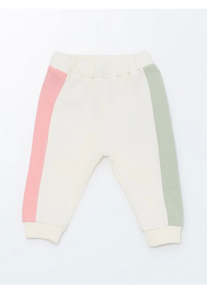 Lcw Baby Ekru Bisiklet Yaka Minnie Mouse Baskılı Kız Bebek Sweatshirt ve Tayt 2'li Takım fırsatları