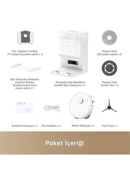 Vormax Emiş Sistemi ile L10S Plus Robot Süpürge Beyaz modelleri