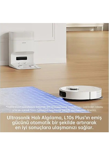 Vormax Emiş Sistemi ile L10S Plus Robot Süpürge Beyaz