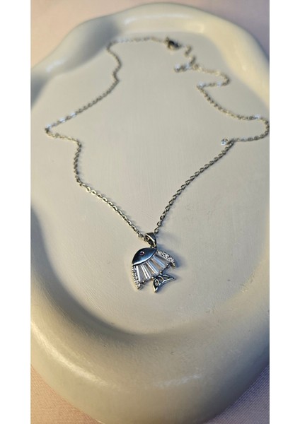 Balık Çharmlı Silver Çelik Kolye fiyatları