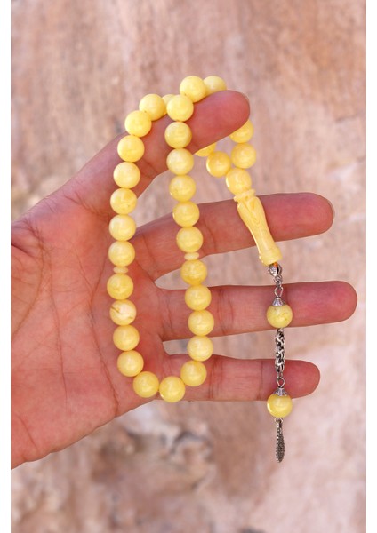 Sarı Renk Küre Kesim Damla Benzetmesi Beyrut Toz Kehribar Tesbih 201024492 fiyatları