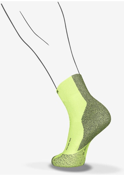 Kiprun Ince Çorap - Orta Boy Konçlu - Koşu - Sarı - Kiprun RUN900 fırsatları