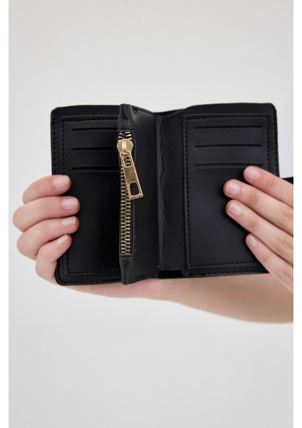 Siyah Kemer Tokalı Fermuarlı Cüzdan 9209 modelleri